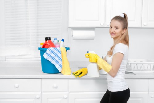 Professional post-construction cleaning in a SW11 kitchen