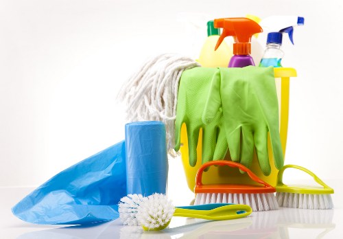 After-hours commercial cleaning in a south-west London workplace