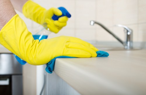 Person reviewing a cleaning complaint form
