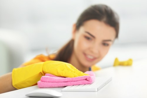 Charity donation of reusable items from cleaning operations